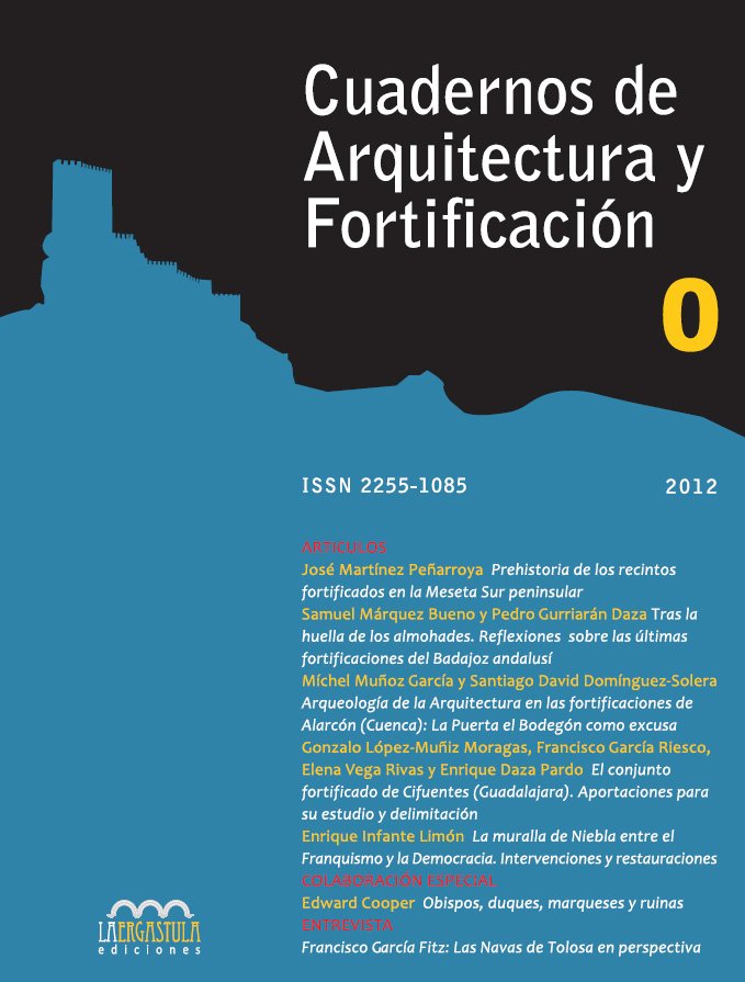 Portada libro Cuadernos de Arquitectura y Fortificación, nº 0