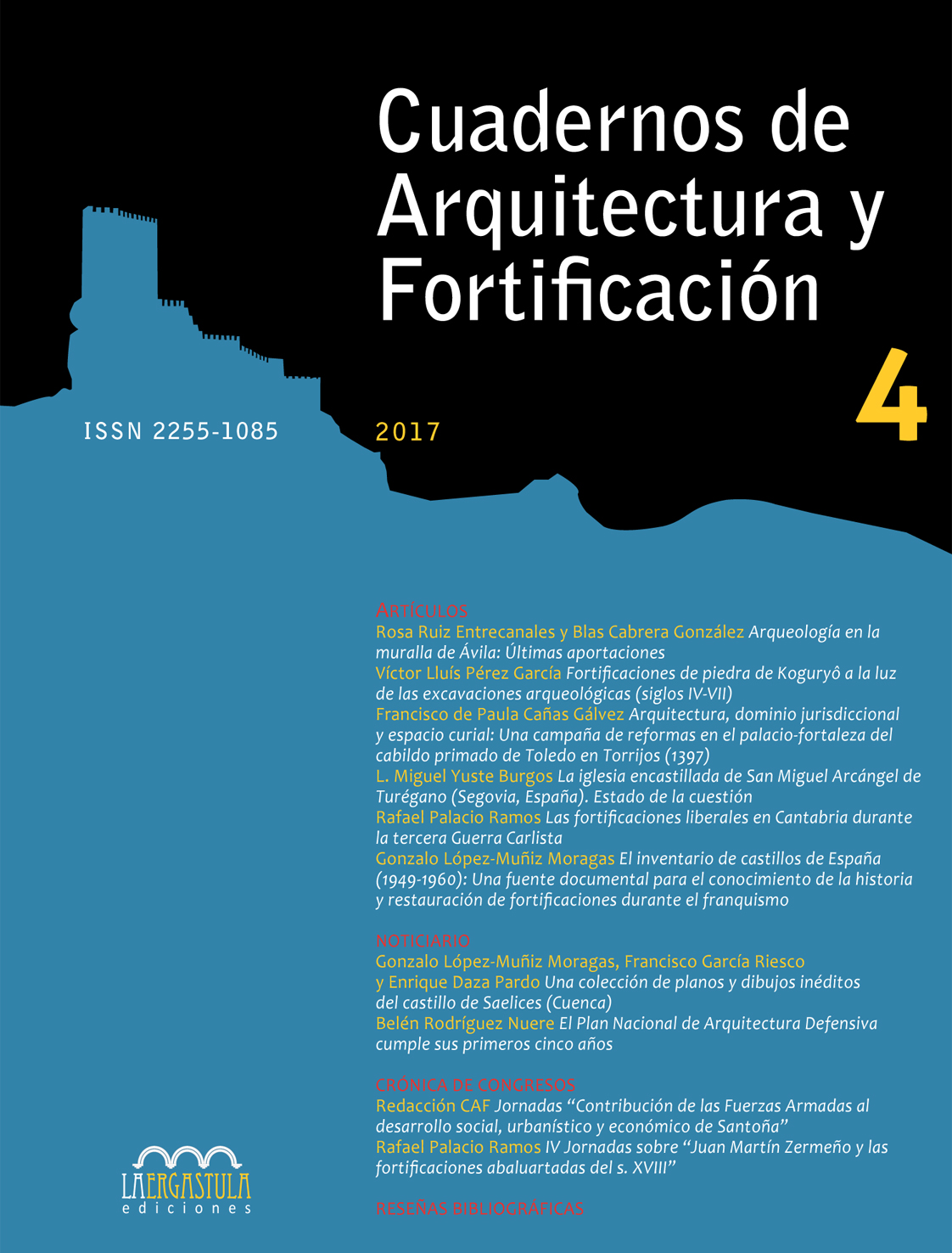 Portada libro Cuadernos de Arquitectura y Fortificación, nº 4