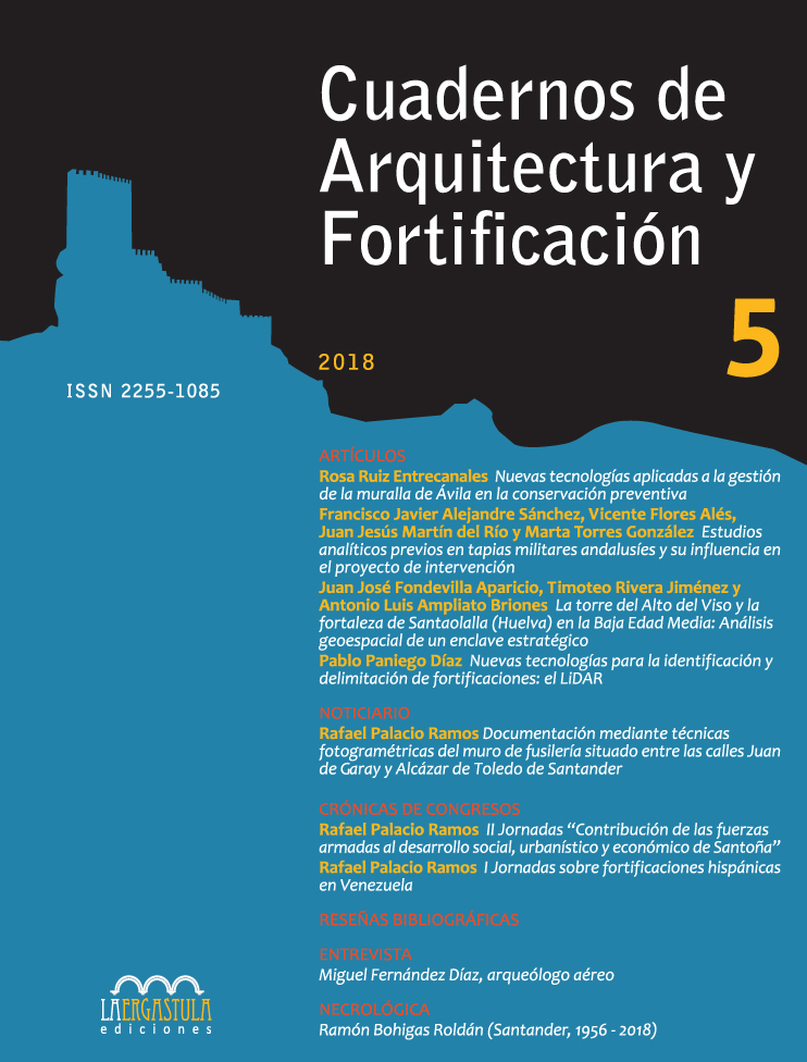 Portada libro Cuadernos de Arquitectura y Fortificación, nº 5 (Nuevas Tecnologías)